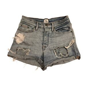 Calvin Klein High Waisted Denim Shorts